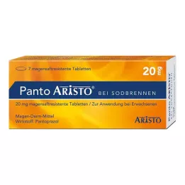 PANTO Aristo nuo rėmens 20 mg skrandyje neirios tabletės, 7 vnt