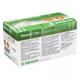 OMNICAN smulki rašiklio kaniulė 31 G 0,25x8 mm, 100 vnt