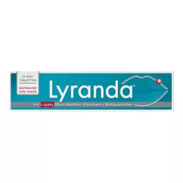 LYRANDA Kramtomosios tabletės, 15 vnt