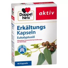 DOPPELHERZ Šalčio kapsulės eukalipto aliejus, 40 vnt