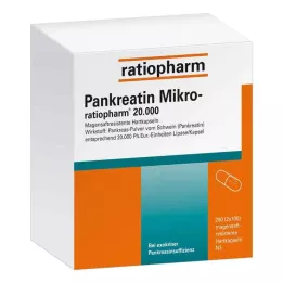 PANKREATIN Mikro santykis.20 000 virškinimo trakto dangteliai., 200 ST
