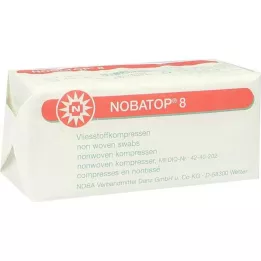 NOBATOP 8 kompresai 5x5 cm nesterilūs, 100 vnt