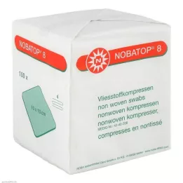 NOBATOP 8 kompresai 10x10 cm nesterilūs, 100 vnt