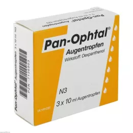 PAN OPHTAL Akių lašai, 3X10 ml