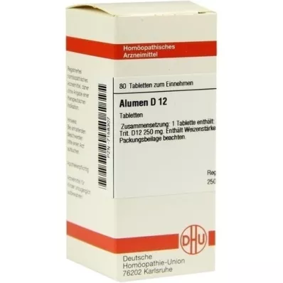 ALUMEN D 12 tablečių, 80 vnt ALUMEN D 12 tablečių, 80 vnt