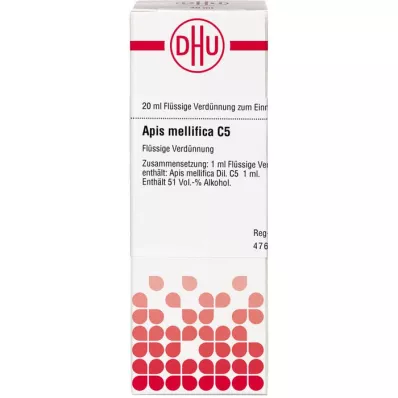 APIS MELLIFICA C 5 skiedimas, 20 ml APIS MELLIFICA C 5 skiedimas, 20 ml