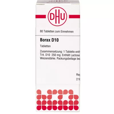 BORAX D 10 tablečių, 80 vnt
