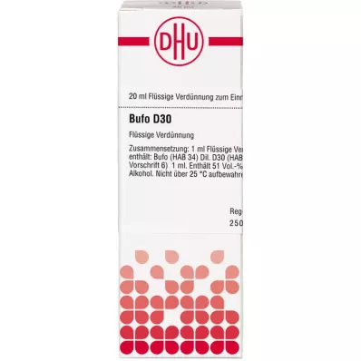 BUFO D 30 Skiedimas, 20 ml BUFO D 30 Skiedimas, 20 ml