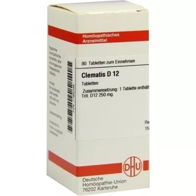 CLEMATIS D 12 tablečių, 80 vnt CLEMATIS D 12 tablečių, 80 vnt