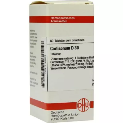 CORTISONUM D 30 tablečių, 80 vnt