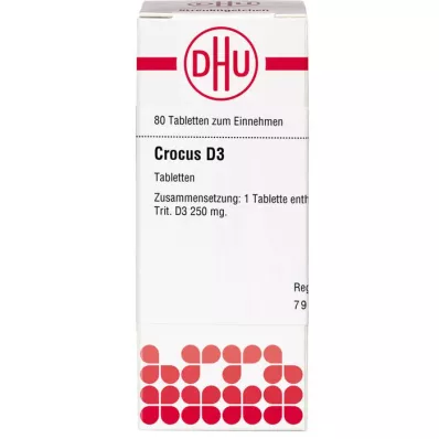 CROCUS D 3 tabletės, 80 vnt
