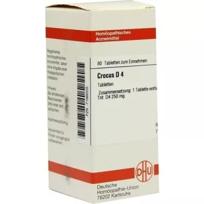 CROCUS D 4 tabletės, 80 vnt CROCUS D 4 tabletės, 80 vnt
