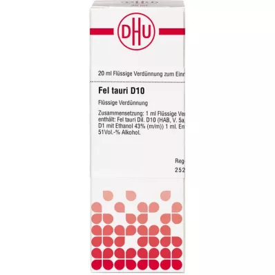 FEL TAURI D 10 skiedimas, 20 ml
