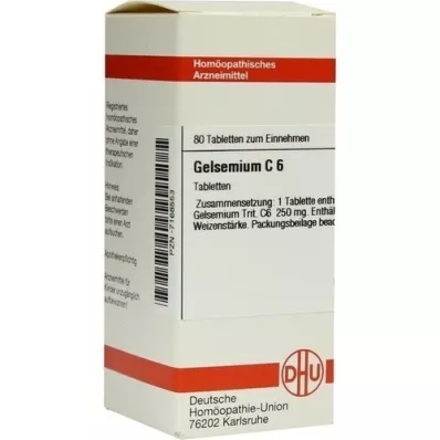 GELSEMIUM C 6 tabletės, 80 vnt GELSEMIUM C 6 tabletės, 80 vnt