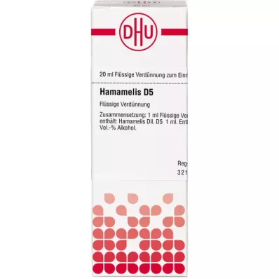 HAMAMELIS D 5 Skiedimas, 20 ml HAMAMELIS D 5 Skiedimas, 20 ml
