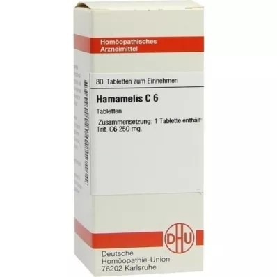 HAMAMELIS C 6 tabletės, 80 vnt
