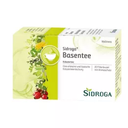 SIDROGA Wellness Base arbatos filtravimo maišeliai, 20X1,5 g