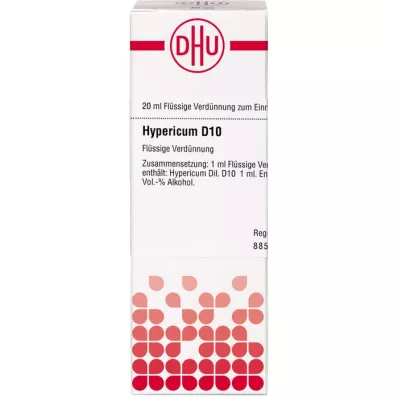 HYPERICUM D 10 skiedimas, 20 ml HYPERICUM D 10 skiedimas, 20 ml