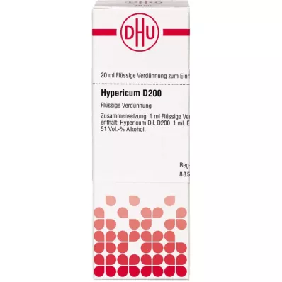 HYPERICUM D 200 Skiedimas, 20 ml HYPERICUM D 200 Skiedimas, 20 ml