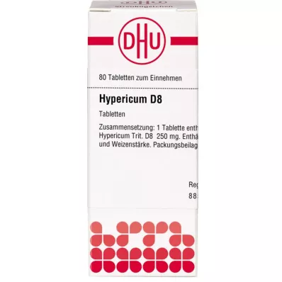 HYPERICUM D 8 tabletės, 80 vnt
