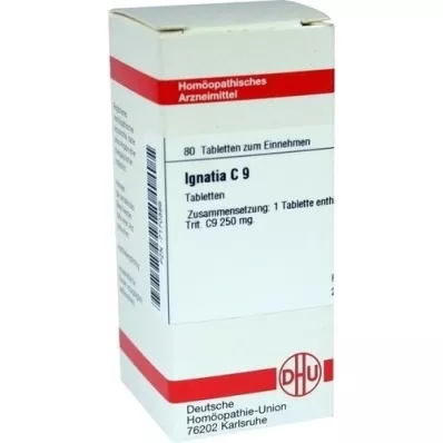 IGNATIA C 9 tabletės, 80 vnt IGNATIA C 9 tabletės, 80 vnt