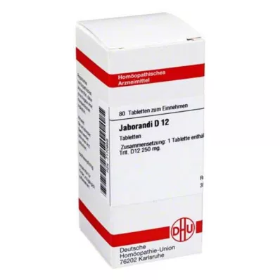 JABORANDI D 12 tablečių, 80 vnt