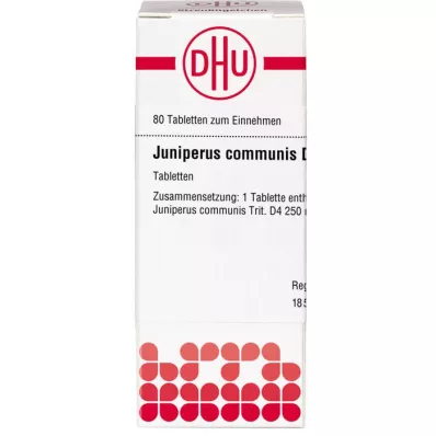 JUNIPERUS COMMUNIS D 4 tabletės, 80 vnt JUNIPERUS COMMUNIS D 4 tabletės, 80 vnt