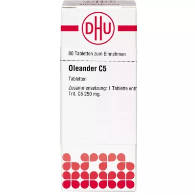 OLEANDER C 5 tabletės, 80 vnt