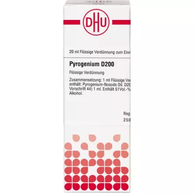 PYROGENIUM D 200 Skiedimas, 20 ml