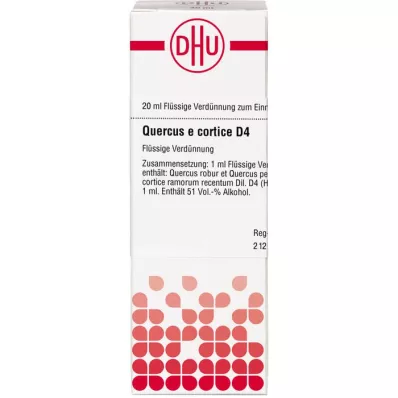 QUERCUS E CORTICE D 4 skiedimas, 20 ml QUERCUS E CORTICE D 4 skiedimas, 20 ml