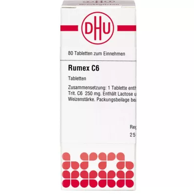 RUMEX C 6 tabletės, 80 vnt RUMEX C 6 tabletės, 80 vnt