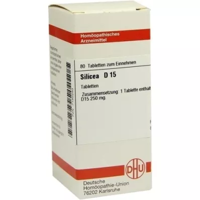 SILICEA D 15 tablečių, 80 vnt
