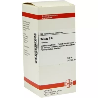SILICEA C 6 tabletės, 200 vnt