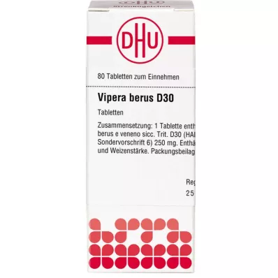 VIPERA BERUS D 30 tablečių, 80 vnt