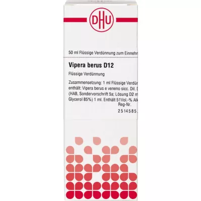 VIPERA BERUS D 12 Skiedimas, 50 ml VIPERA BERUS D 12 Skiedimas, 50 ml