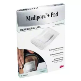 MEDIPORE+Pad 3M 10x15cm 3569NP tinkas, 5 vnt