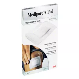 MEDIPORE+Pad 3M 10x20cm 3570NP tinkas, 5 vnt