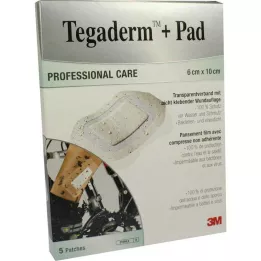 TEGADERM 3M Plus Pad 6x10 cm paruošta jungtis 3584NP, 5 vnt