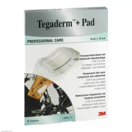 TEGADERM 3M Plus Pad 9x10 cm Paruoštas naudojimui 3586NP, 5 vnt