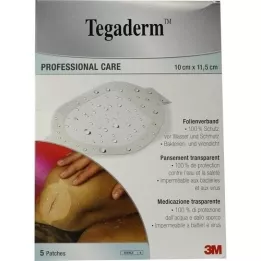 TEGADERM 3M plėvelė 10x11,5 cm ovali 1630NP, 5 vnt