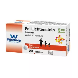 FOL Lichtenstein 5 mg tabletės, 20 vnt