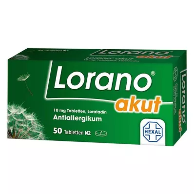 LORANO ūminės tabletės, 50 vnt LORANO ūminės tabletės, 50 vnt