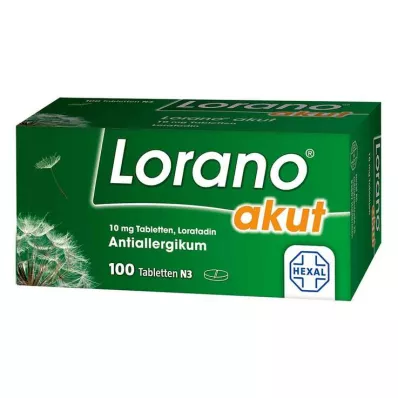 LORANO ūminės tabletės, 100 vnt LORANO ūminės tabletės, 100 vnt
