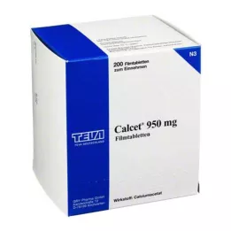 CALCET 950 mg plėvele dengtos tabletės, 200 vnt
