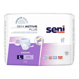 SENI Active Plus šlapimo nelaikymo kelnaitės vieną kartą L, 10 vnt