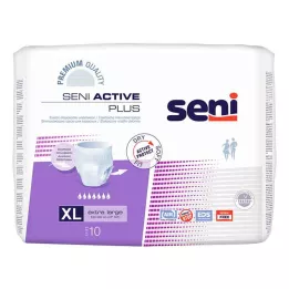 SENI Active Plus šlapimo nelaikymo kelnaitės vieną kartą XL, 10 vnt
