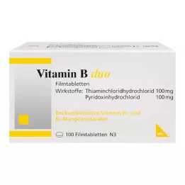 VITAMIN B DUO Plėvele dengtos tabletės, 100 vnt