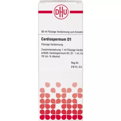 CARDIOSPERMUM D 1 skiedimas, 50 ml CARDIOSPERMUM D 1 skiedimas, 50 ml