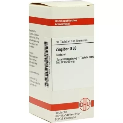 ZINGIBER D 30 tablečių, 80 vnt ZINGIBER D 30 tablečių, 80 vnt
