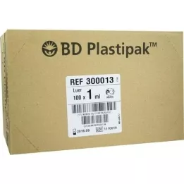BD PLASTIPAK Tuberkulino purškalas 1 ml be kaniulės, 100X1 ml